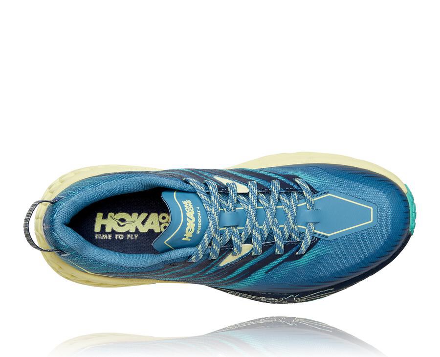 Hoka One One トレイルシューズ レディース 青 - スピードゴート4 - JG9451076